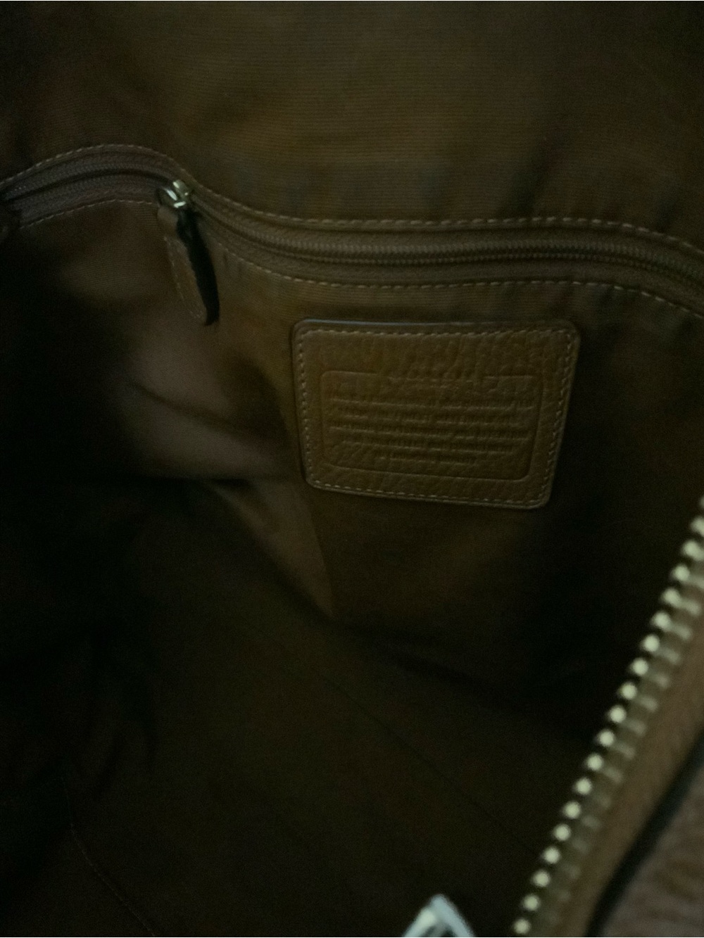 Coach Brown Leather Tote Bag - Picture 10 of 11